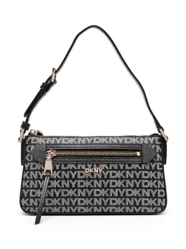 Bolso DKNY Bryant Ave Camera Bag Monogram Negro
