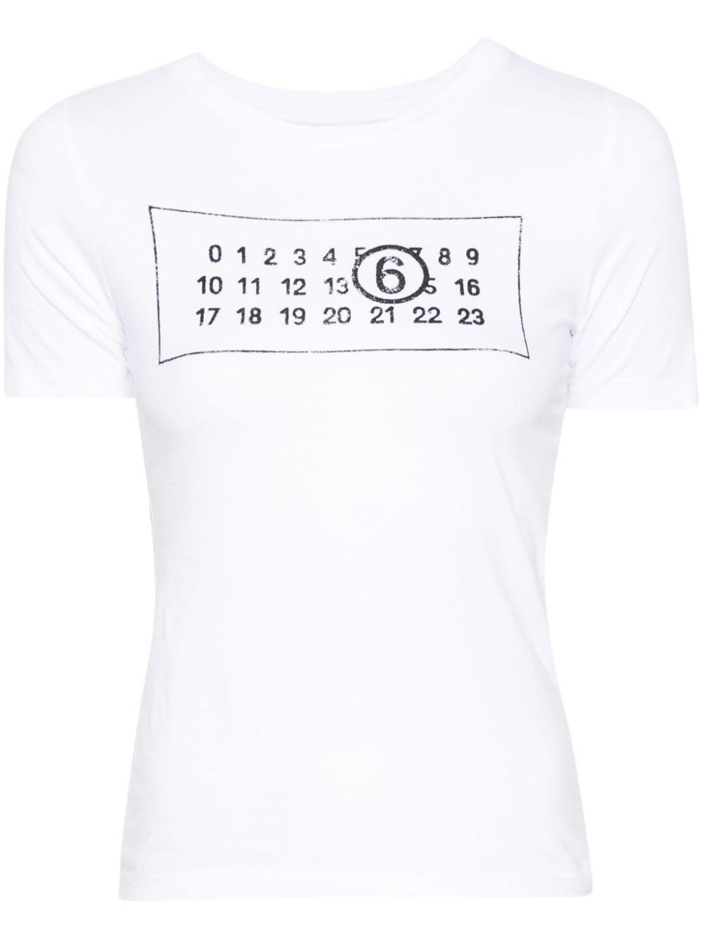 Camiseta MM6 Numeric Blanca