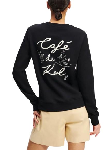 Sudadera Karl Lagerfeld x JP Bordada Negra