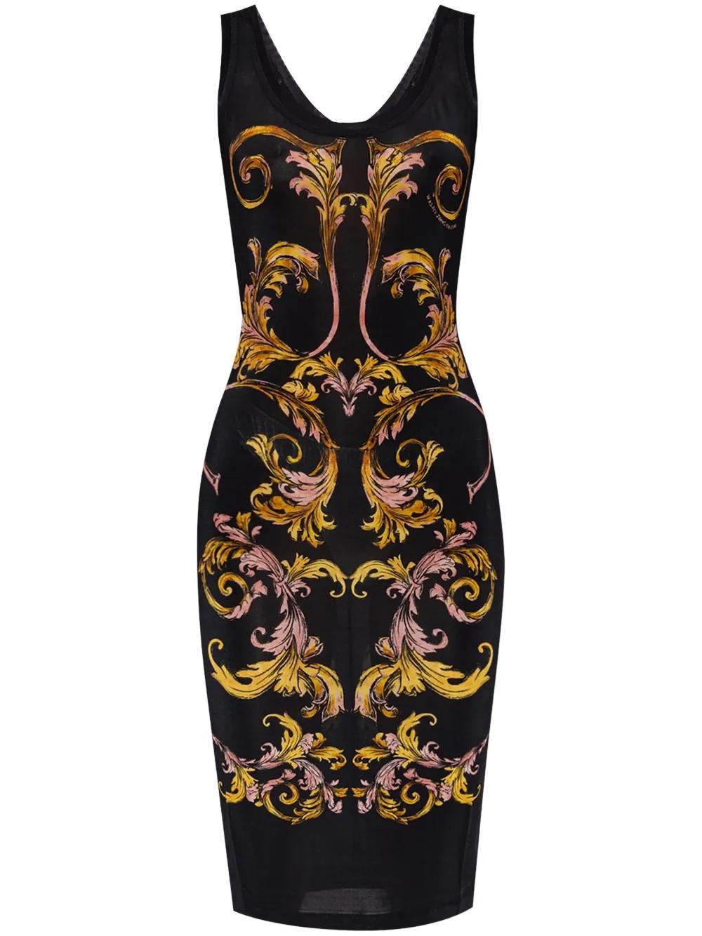 Vestido Versace Jeans Couture Organzino Barocco