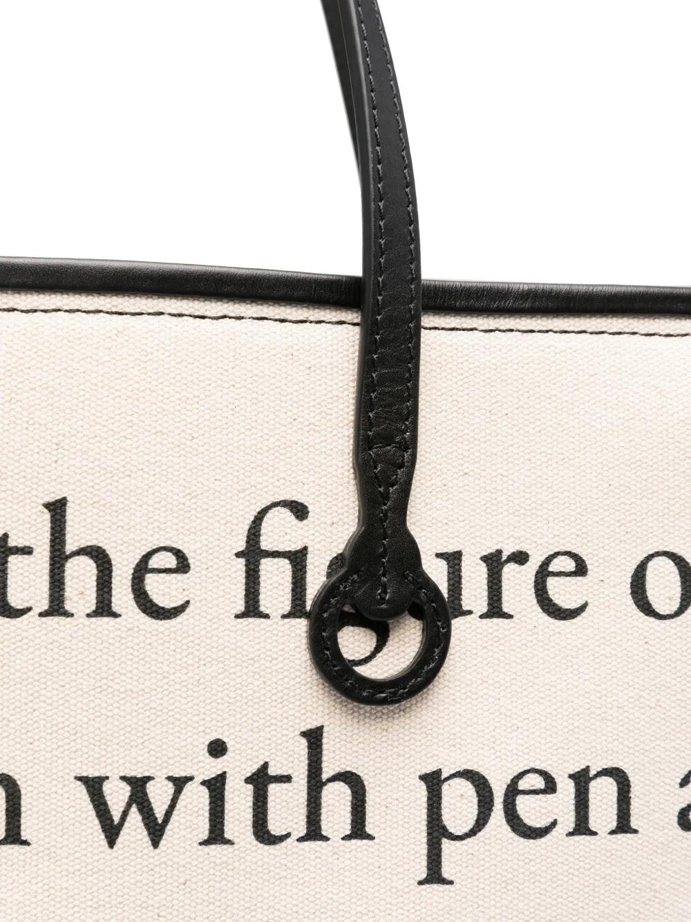 Bolso JW Anderson Tall Anchor Tote Texto