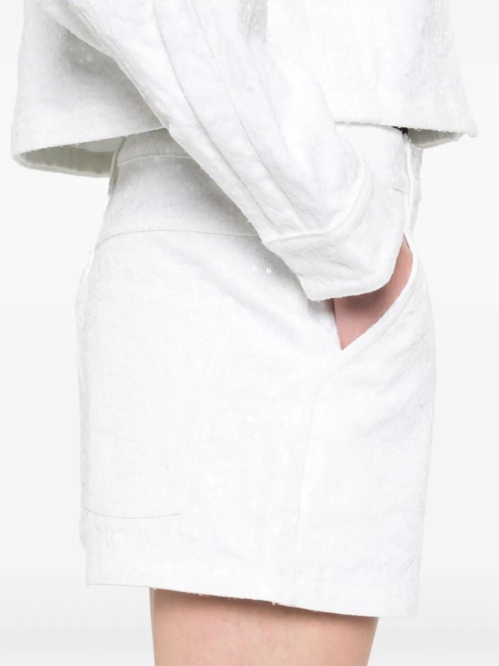 Short IRO Melya Blanco Lentejuelas