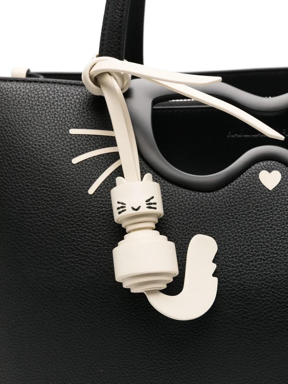 Bolso Karl Lagerfeld Ikon Choupette Tote Negro