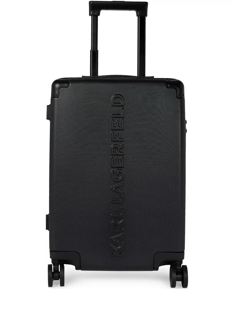 Maleta Karl Lagerfeld  K/Travel Logo Trolley Negro