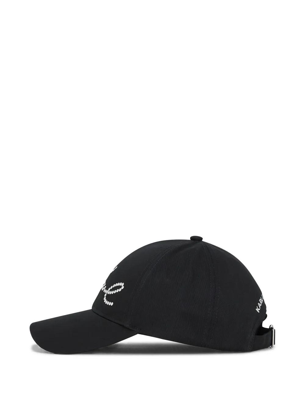 Gorra Karl Lagerfeld K/Sign Tachuelas Negra