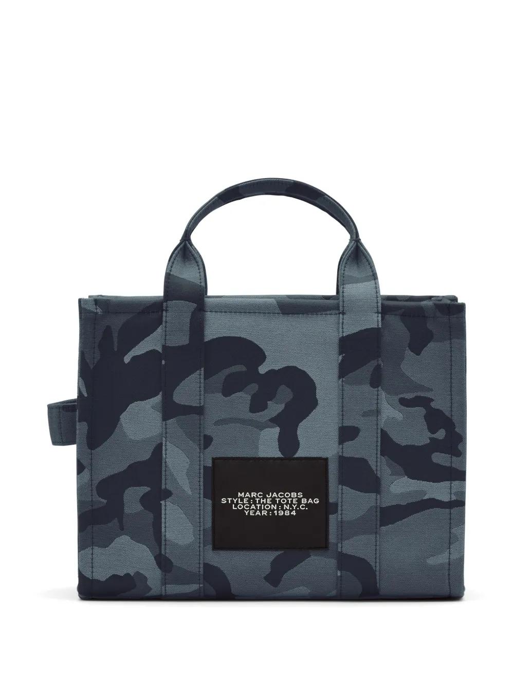 Bolso Marc Jacobs The Medium Tote Camuflaje Azul