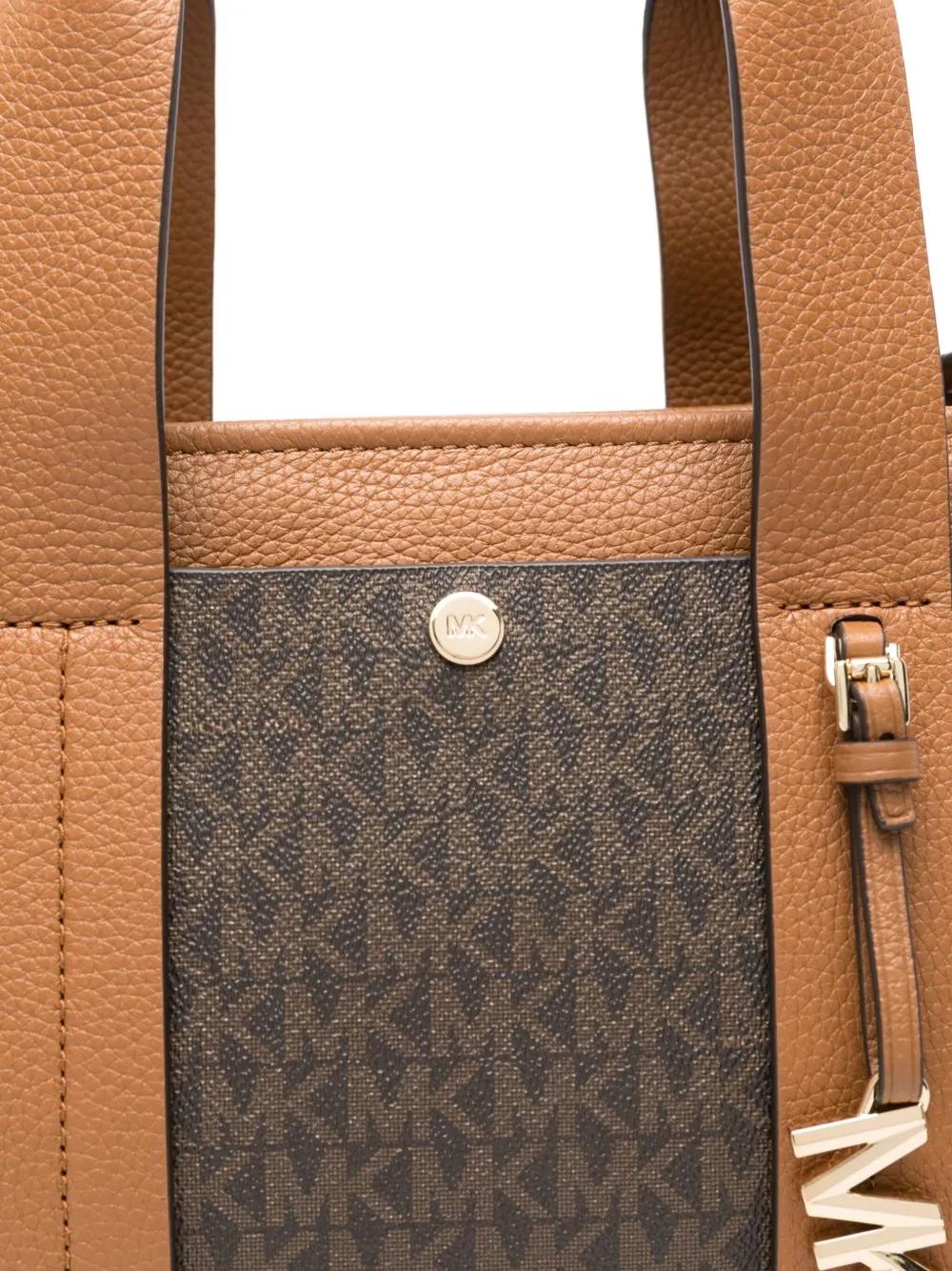 Bolso Michael Kors Romee Satchel Monogram Marrón