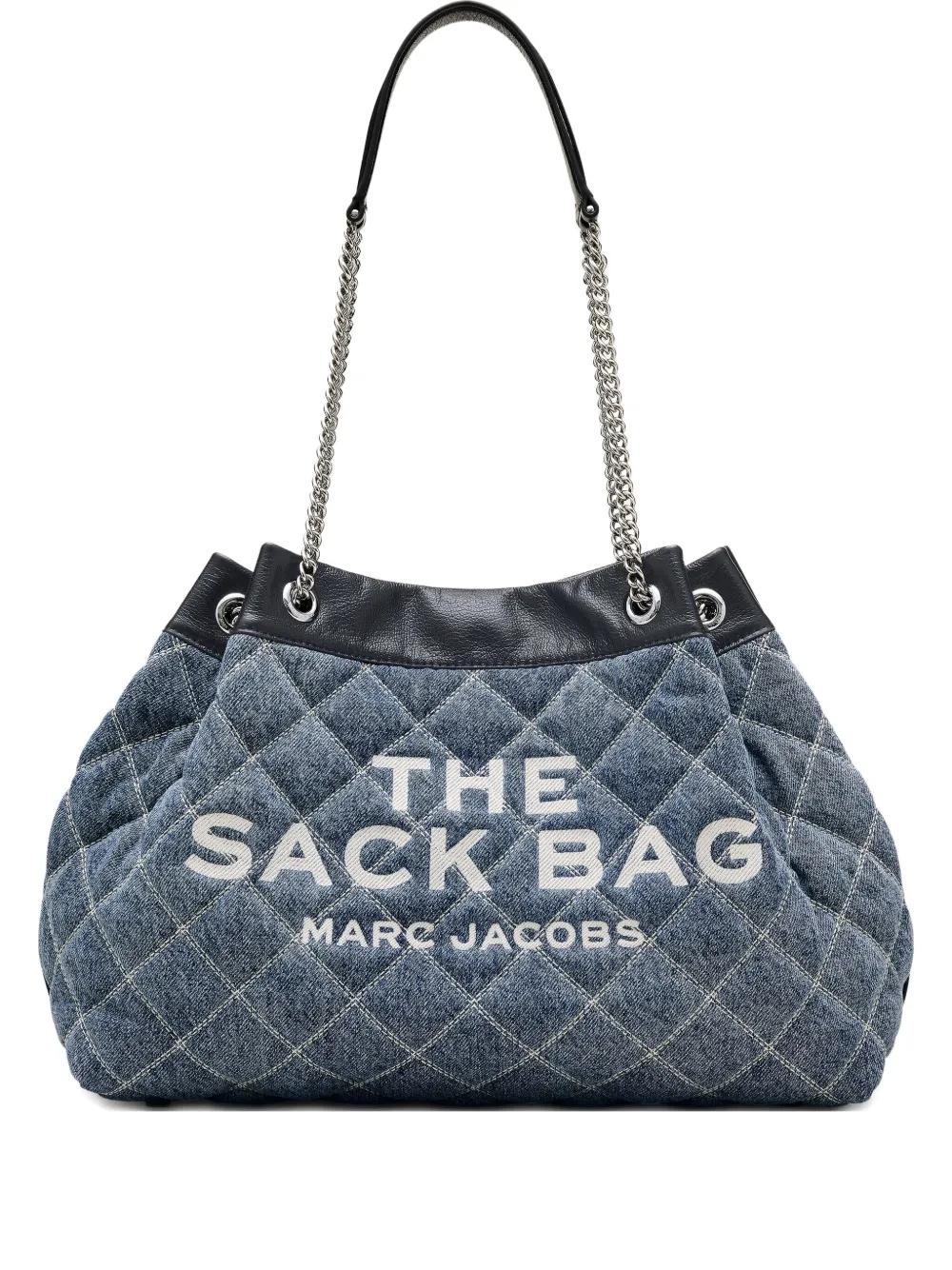Bolso Marc Jacobs Quilted Large Chain Sack Denim