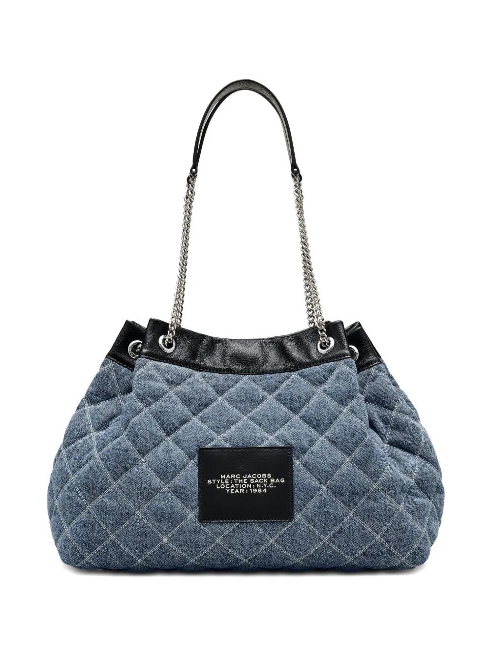 Bolso Marc Jacobs Quilted Large Chain Sack Denim