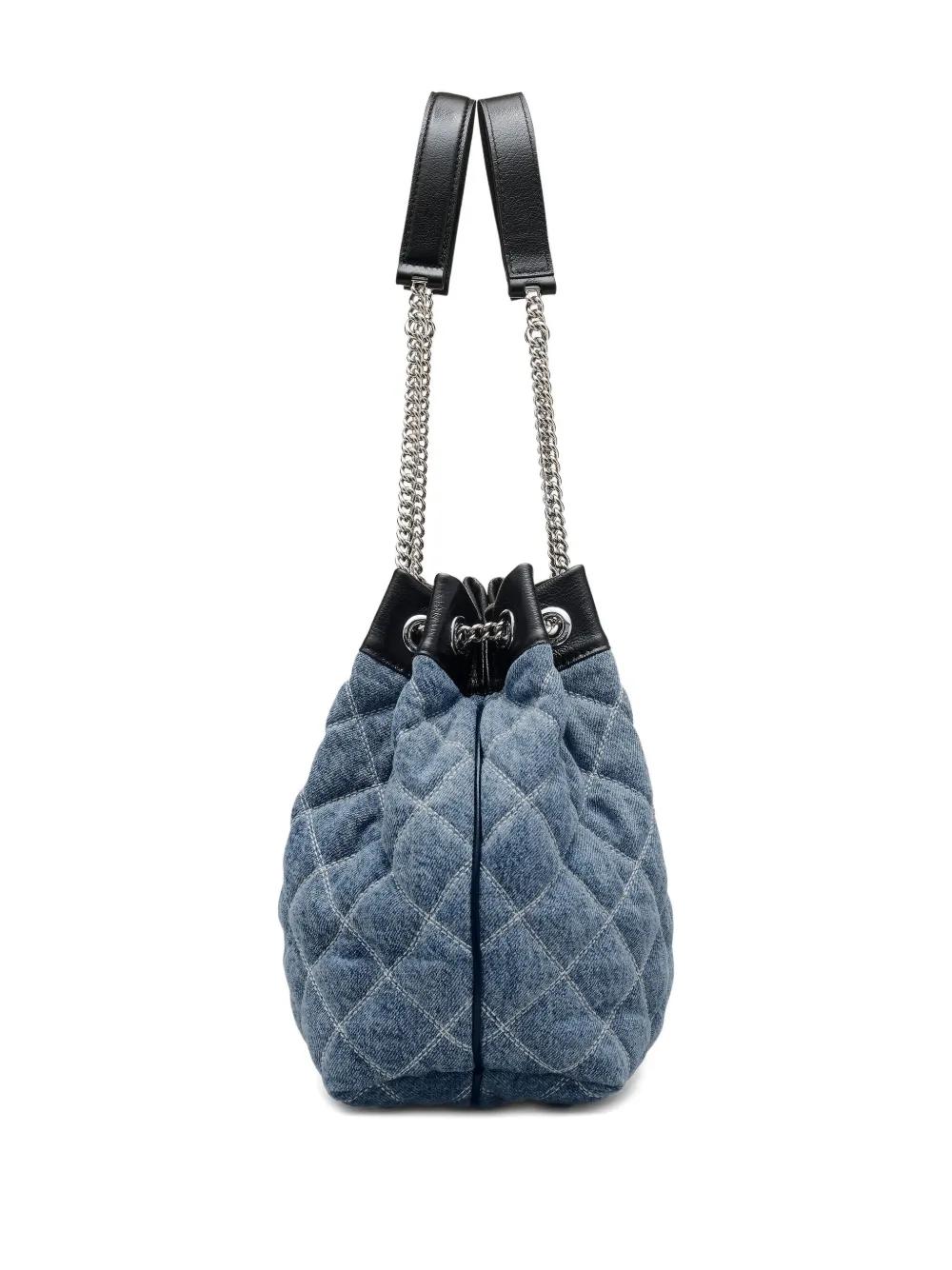 Bolso Marc Jacobs Quilted Large Chain Sack Denim
