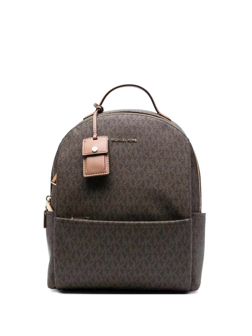 Mochila Michael Kors Sable Backpack Monogram Marró