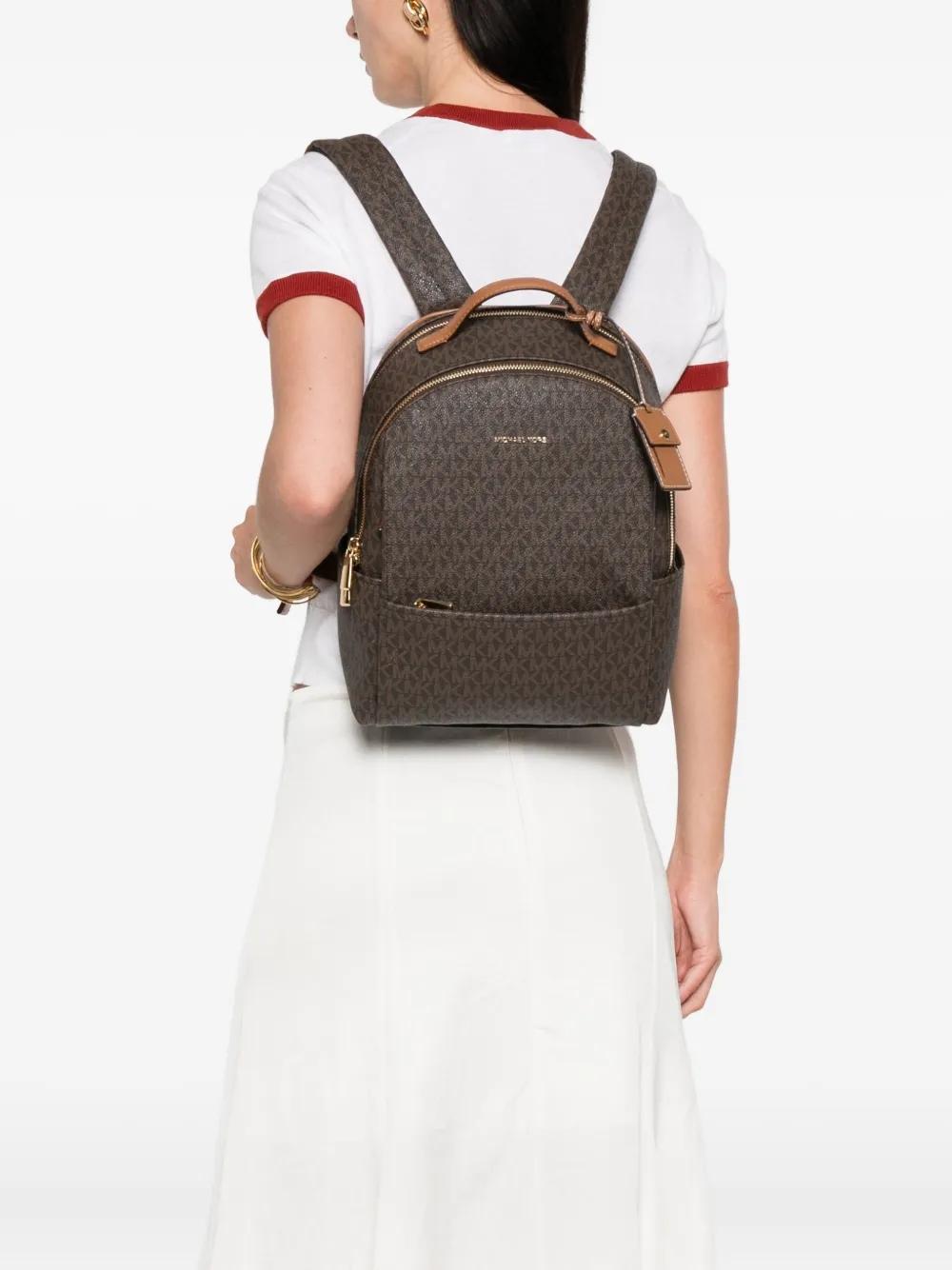 Mochila Michael Kors Sable Backpack Monogram Marró