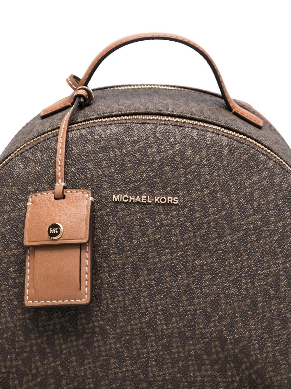 Mochila Michael Kors Sable Backpack Monogram Marró