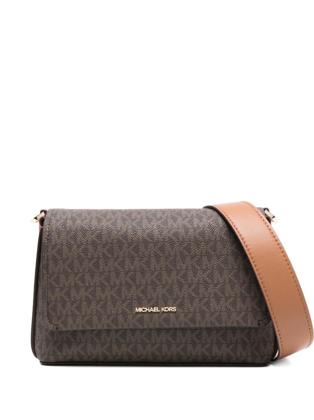 Bolso Michael Kors Nessa Messenger Monogram Marrón