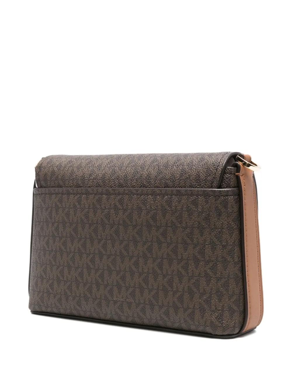 Bolso Michael Kors Nessa Messenger Monogram Marrón