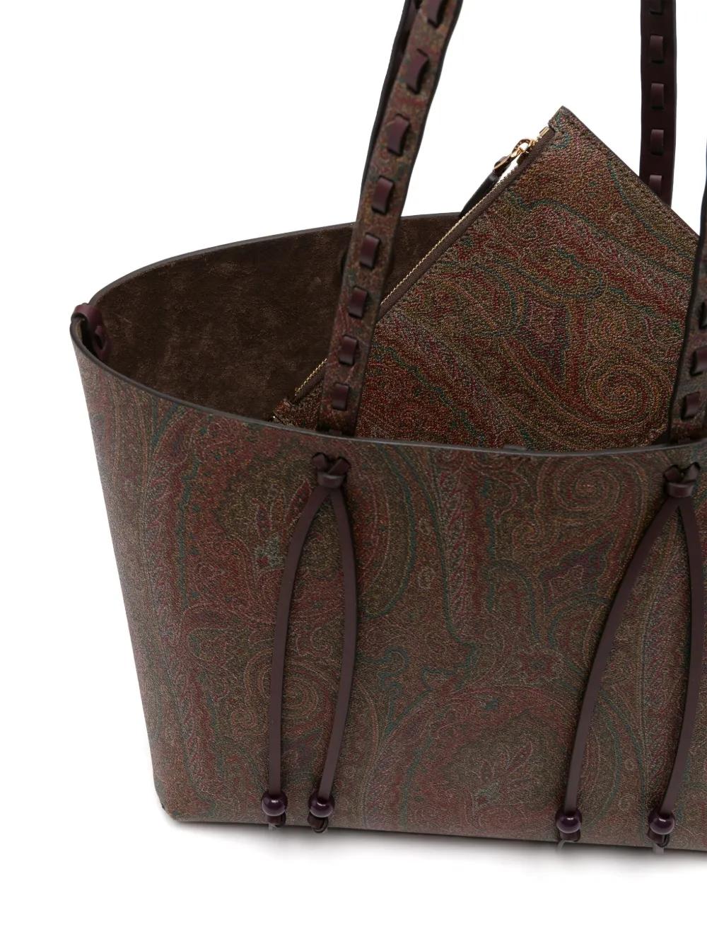 Bolso ETRO Essential Specials Paisley Marrón