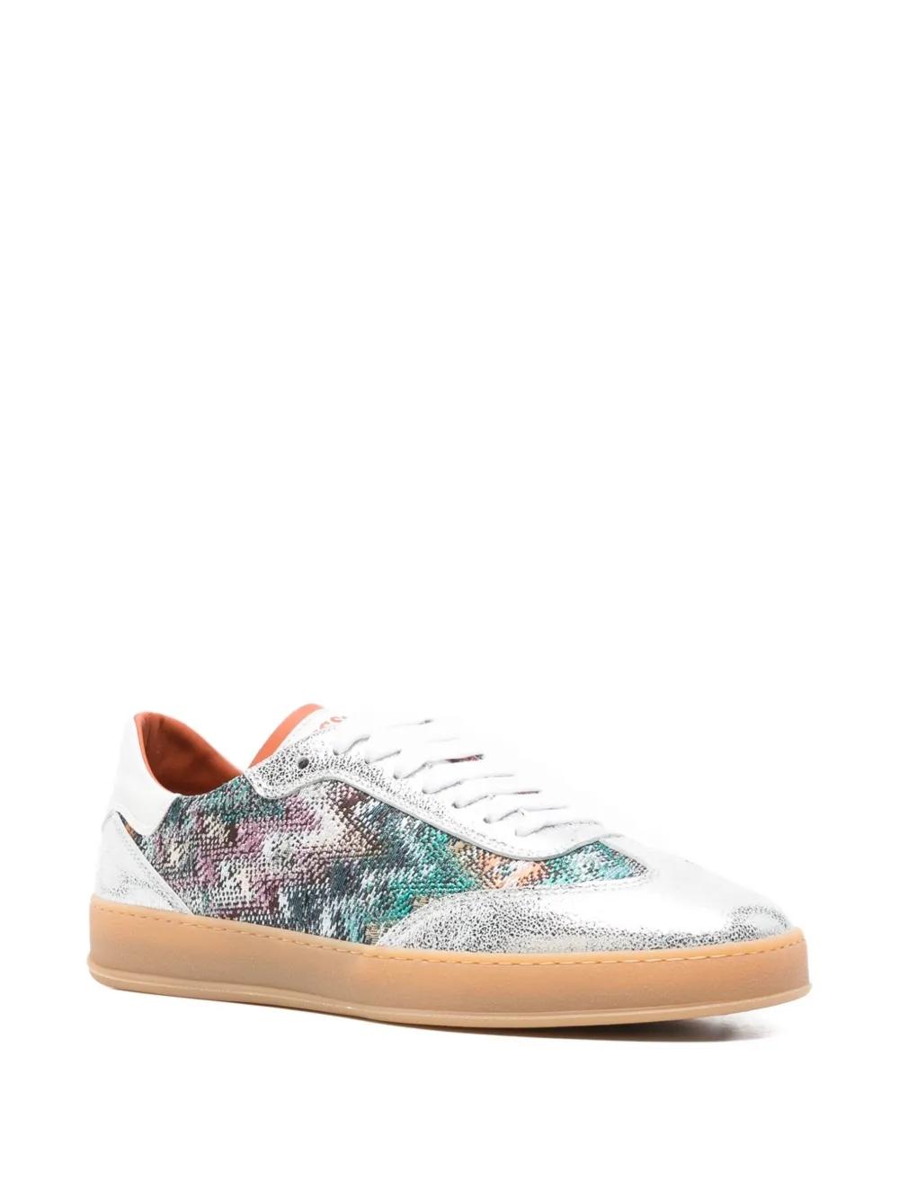 Sneaker Missoni Alice Plata y Jacquard