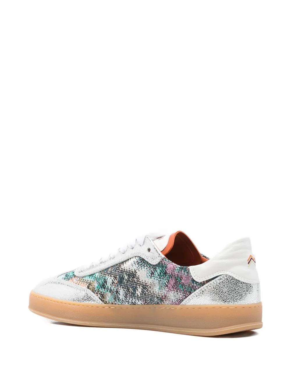 Sneaker Missoni Alice Plata y Jacquard