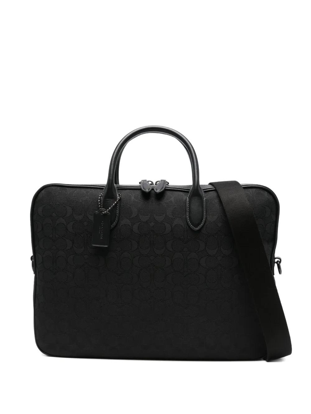 Maletín Coach Theo Work Bag Negro