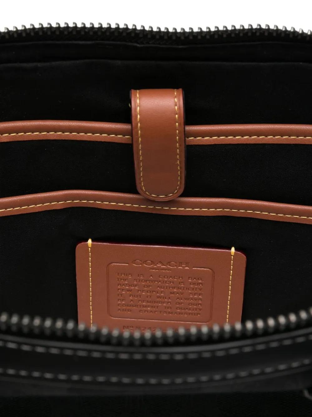 Maletín Coach Theo Work Bag Negro