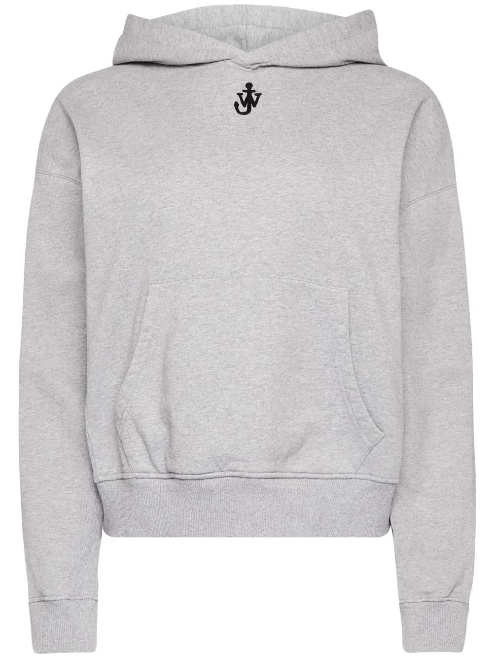 Sudadera JW Anderson Anchor Crop Hoodie Gris
