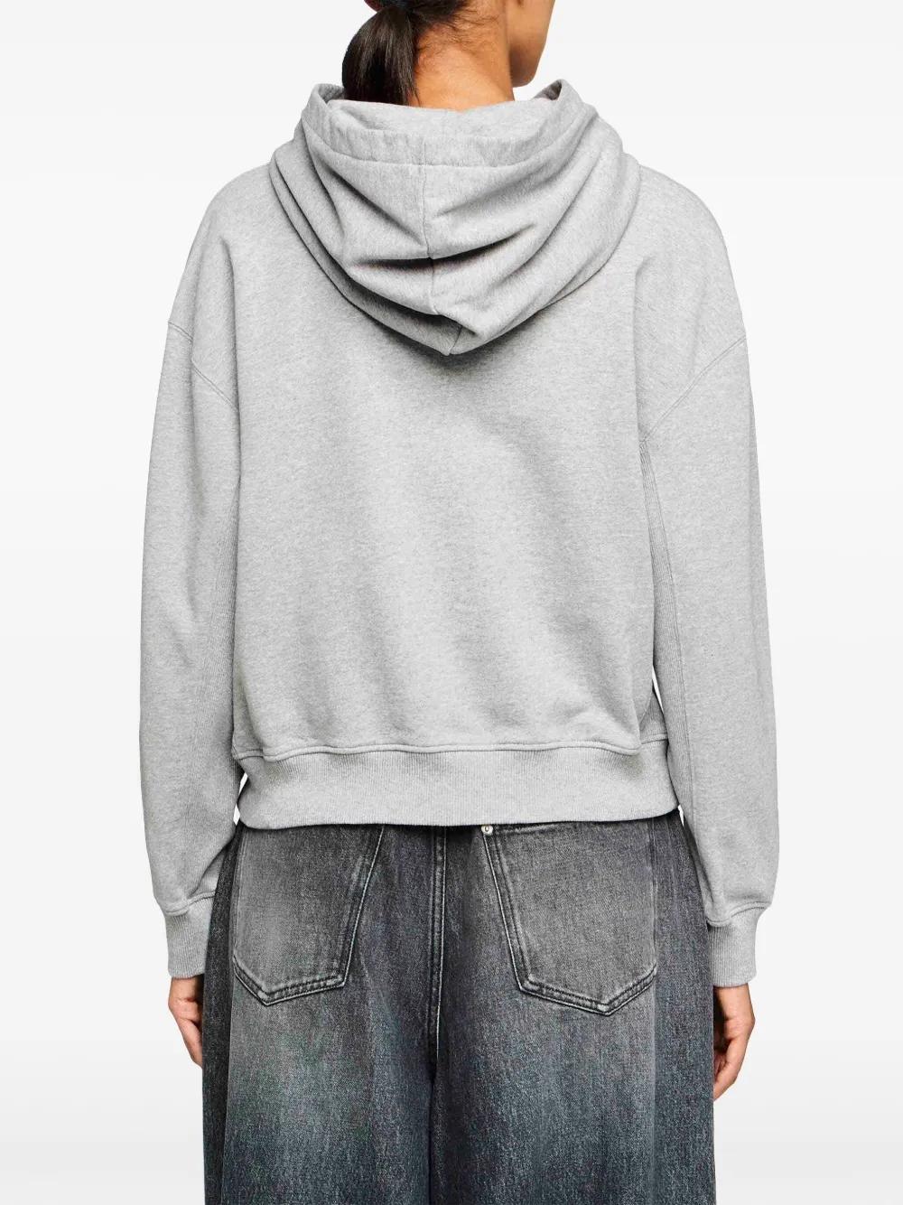 Sudadera JW Anderson Anchor Crop Hoodie Gris