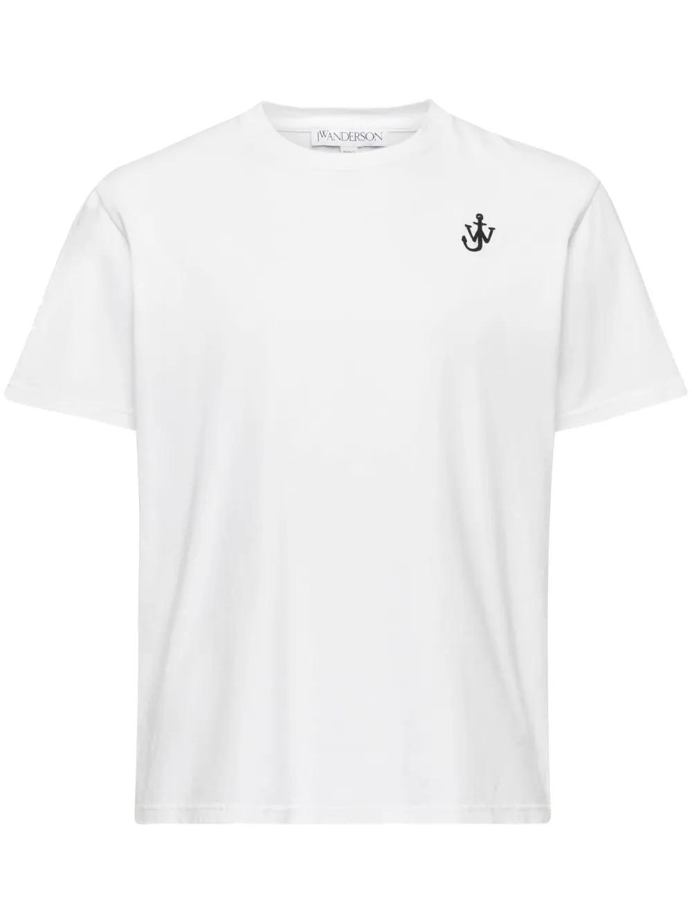 Camiseta JW Anderson Anchor Embroidery Blanca