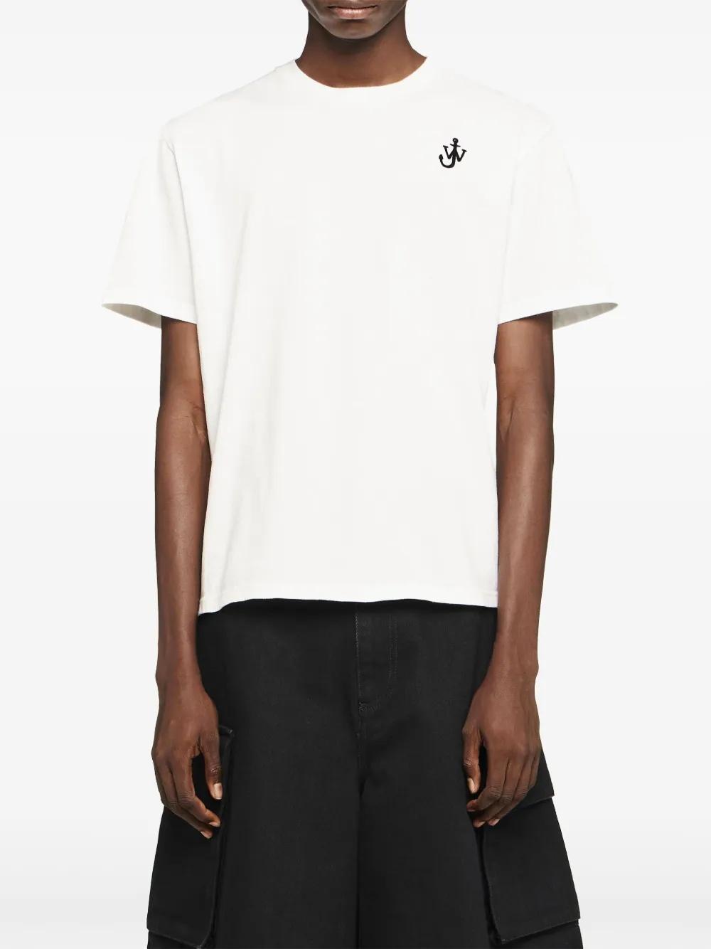 Camiseta JW Anderson Anchor Embroidery Blanca