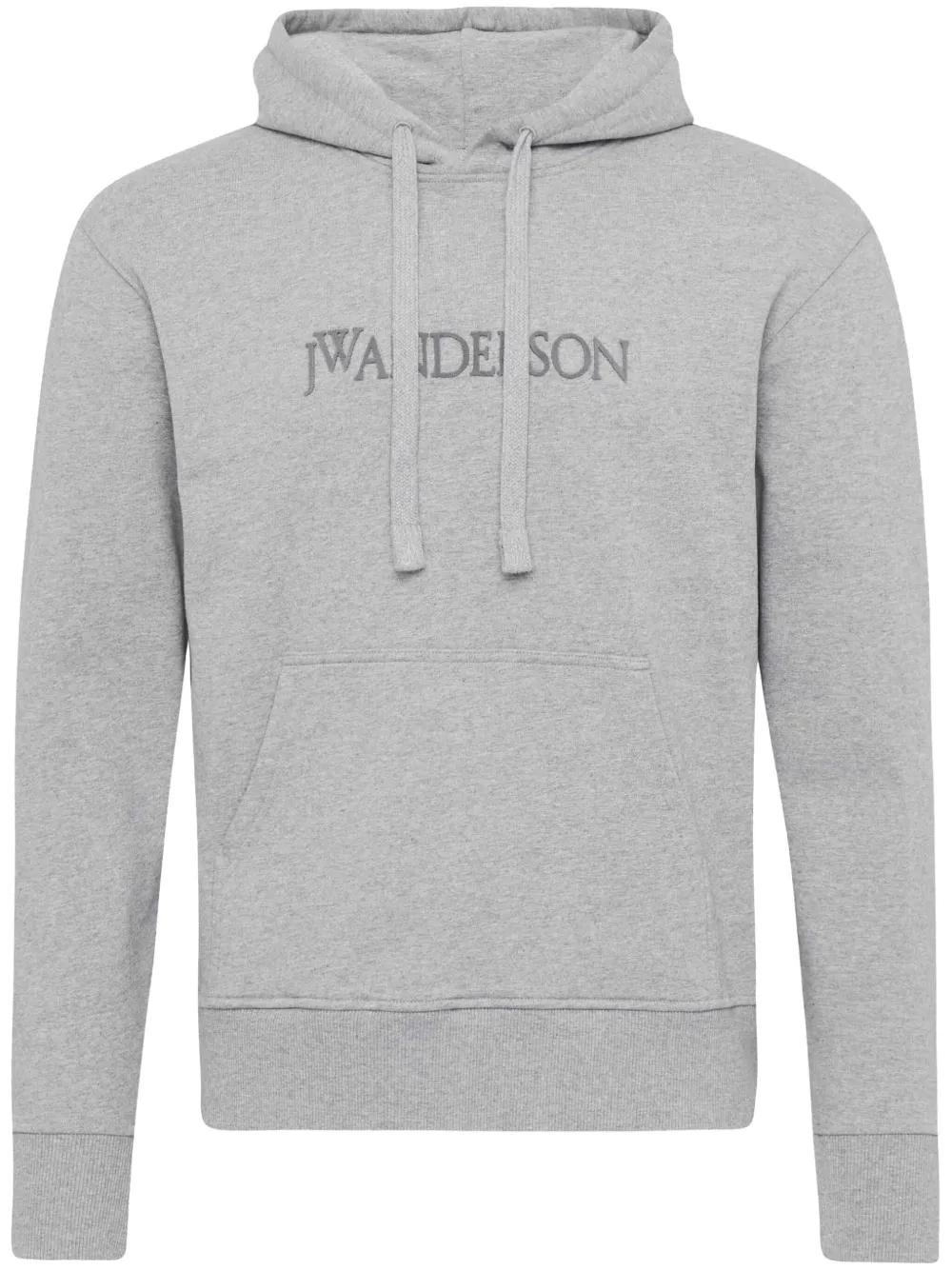 Sudadera JW Anderson Logo Hoodie Gris