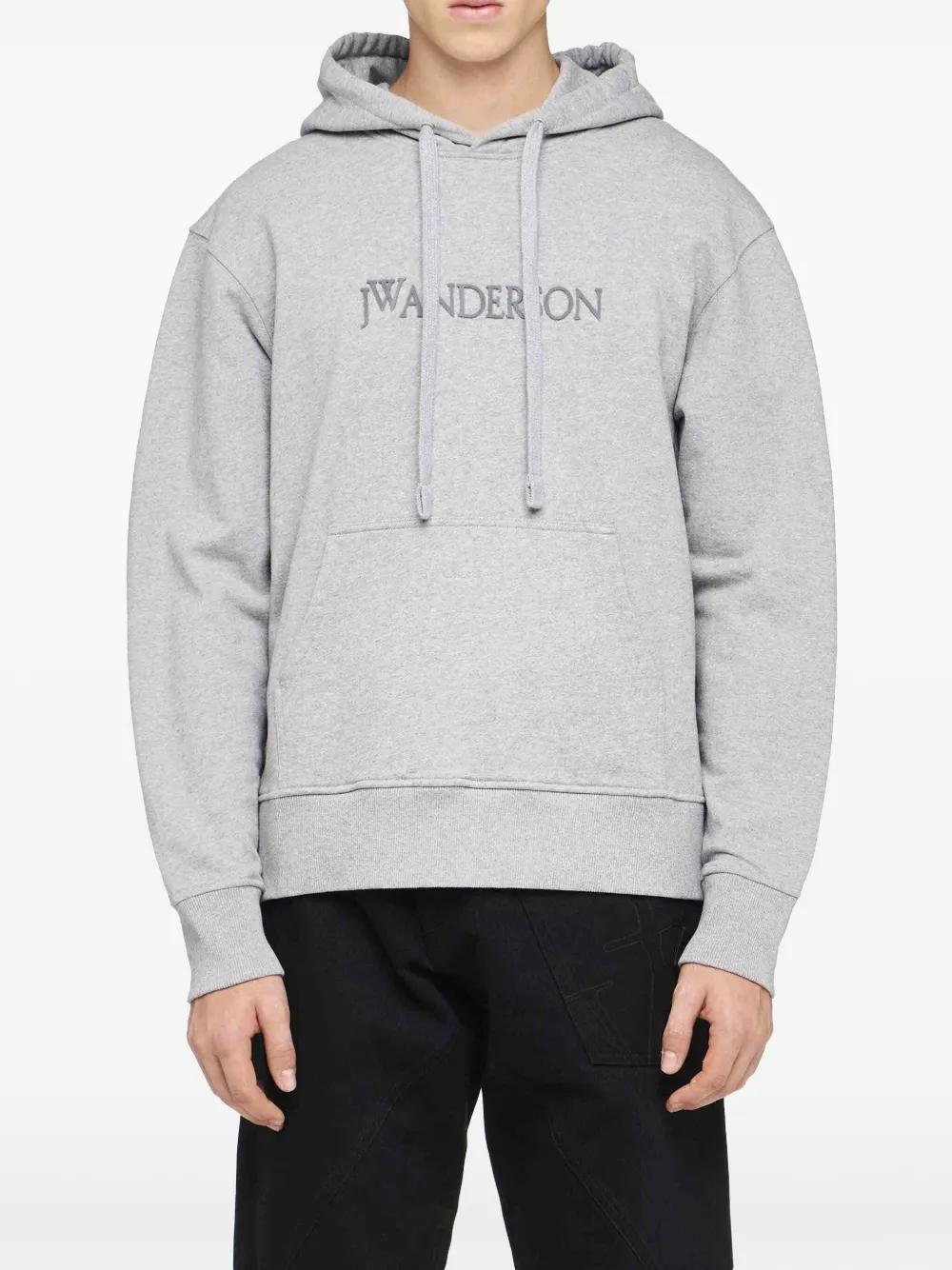 Sudadera JW Anderson Logo Hoodie Gris