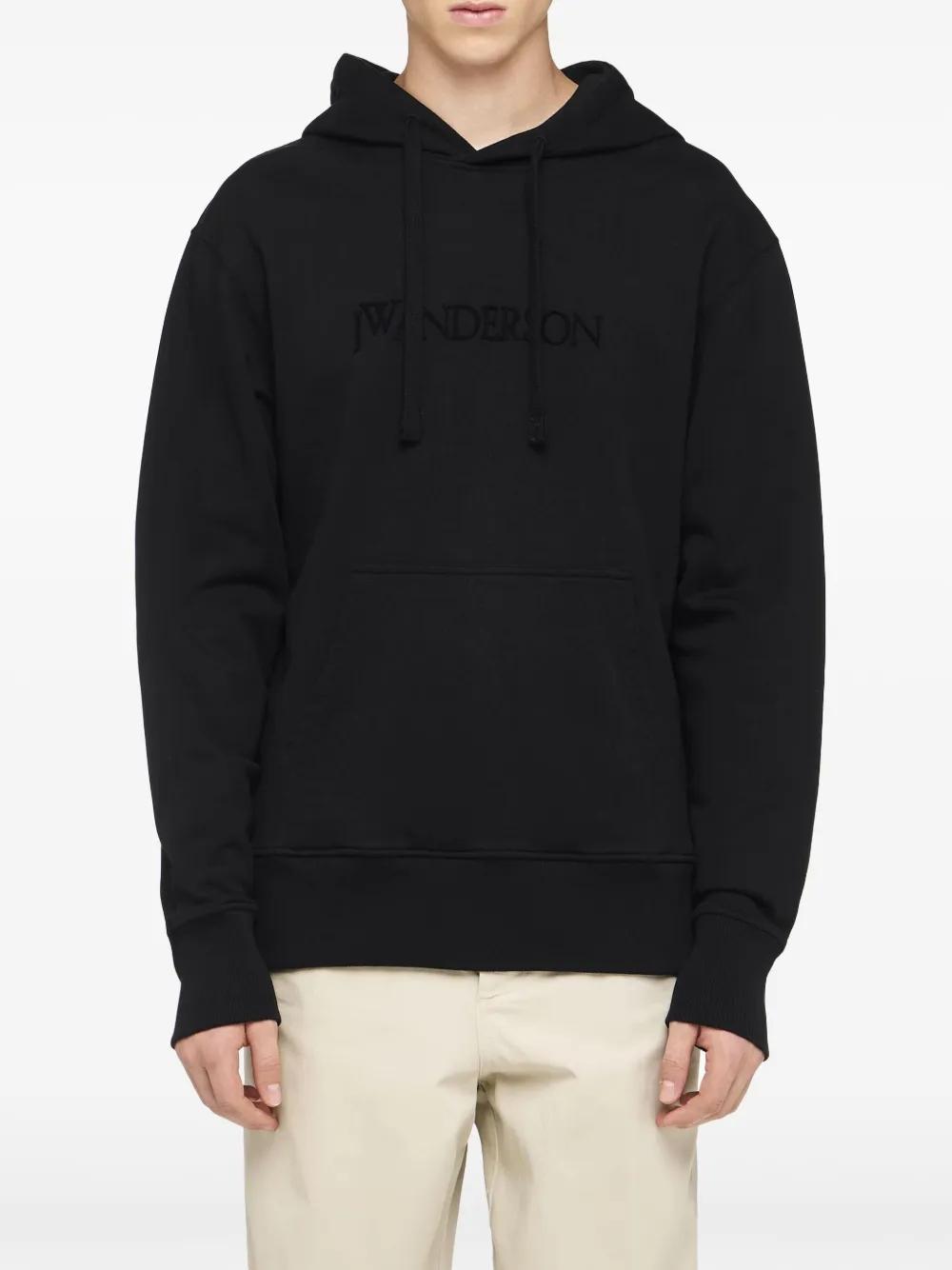Sudadera JW Anderson Logo Hoodie Negra