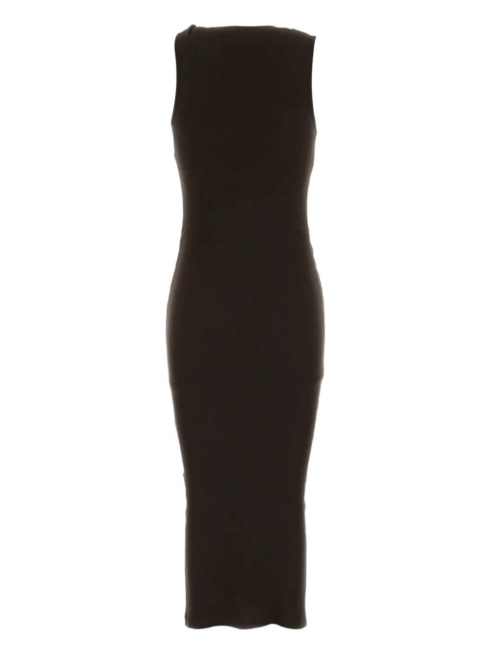 Vestido JW Anderson Twisted Strap Dress Marrón