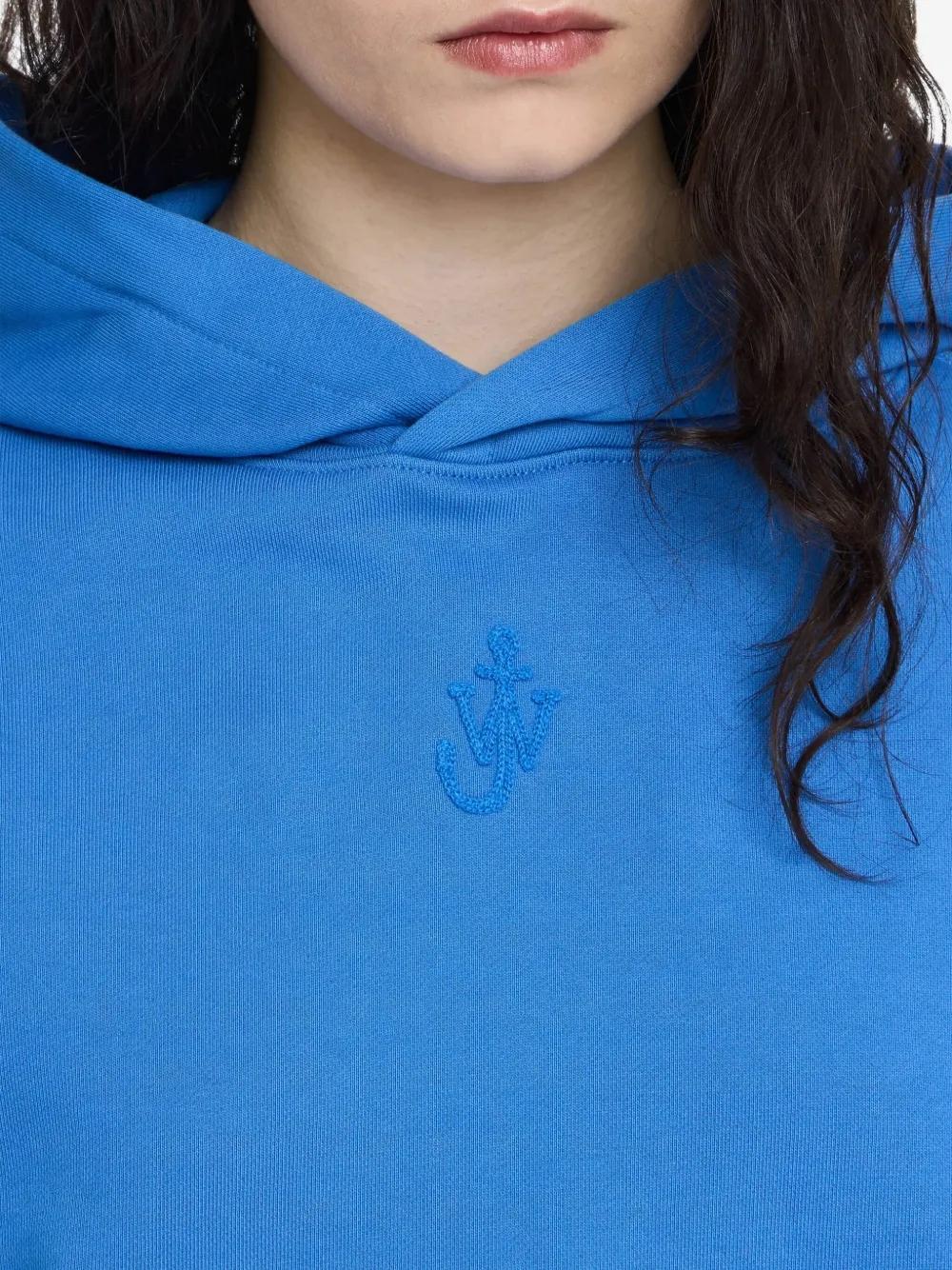 Sudadera JW Anderson Anchor Crop Hoodie Azul