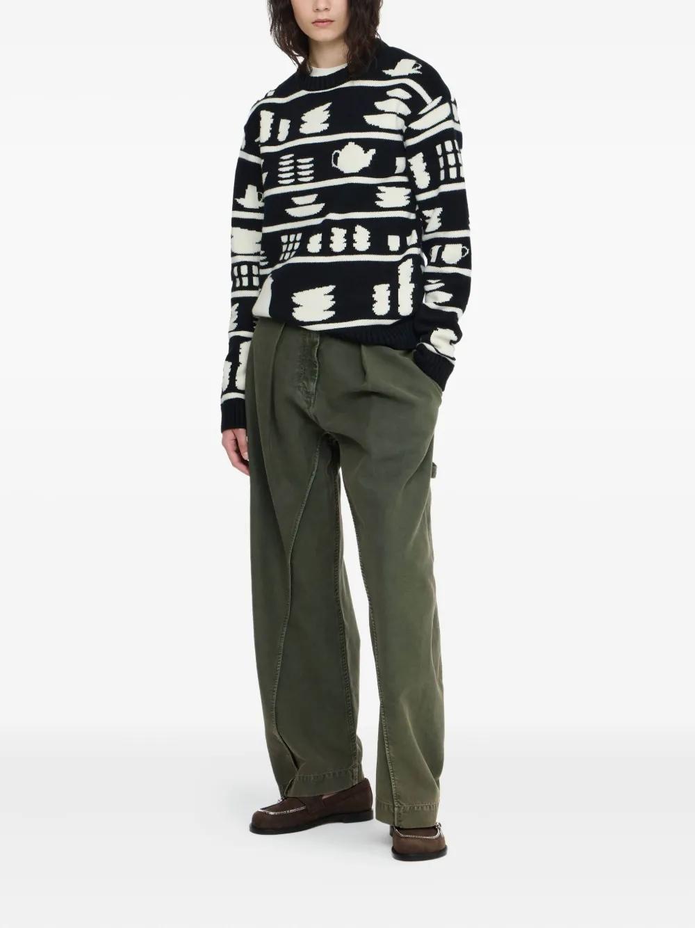 Jersey JW Anderson Crockery Jacquard Jumper