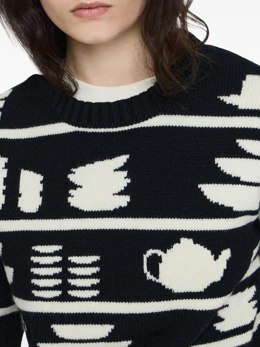 Jersey JW Anderson Crockery Jacquard Jumper