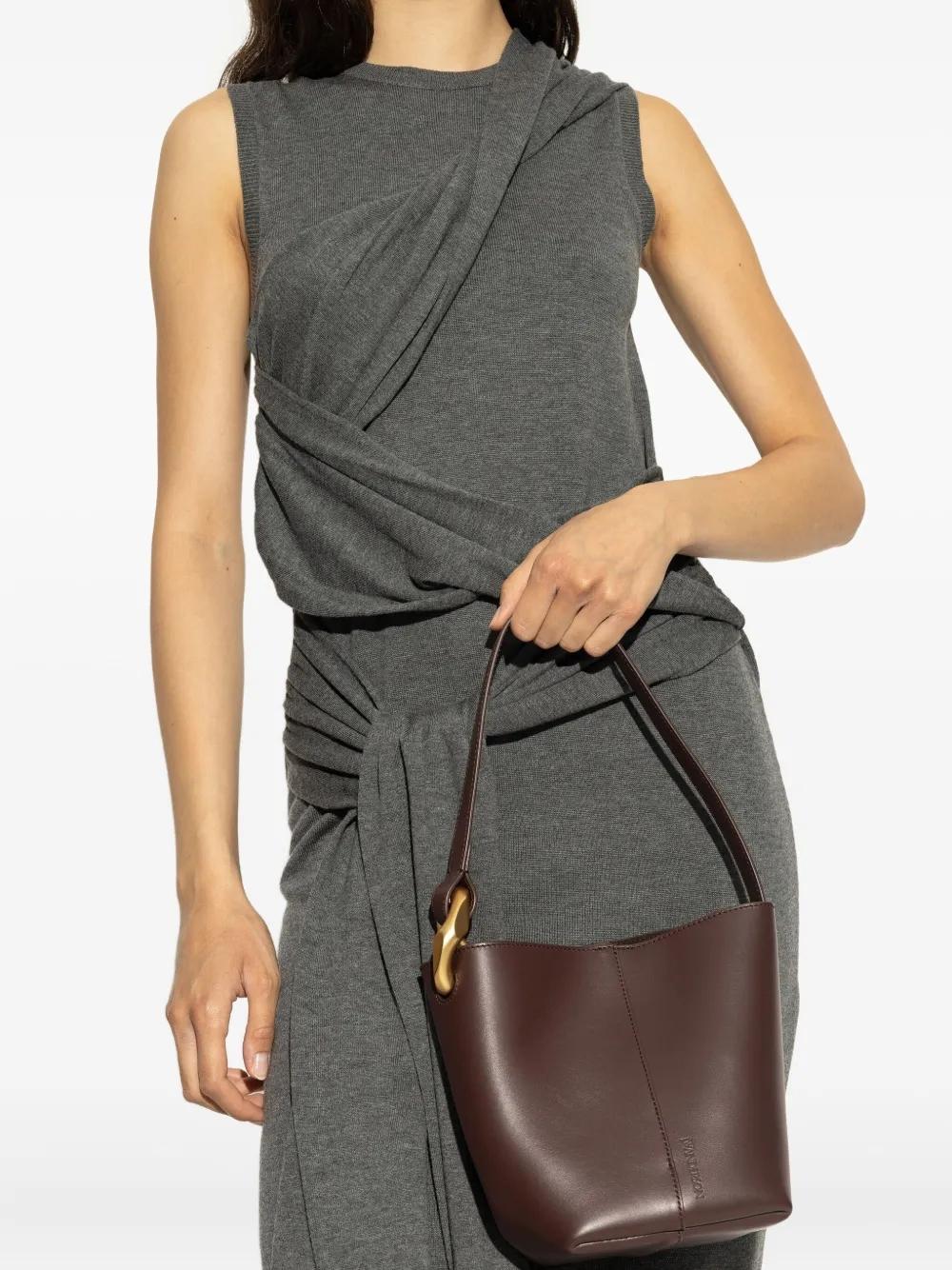 Bolso JW Anderson Corner Small Bucket Marrón