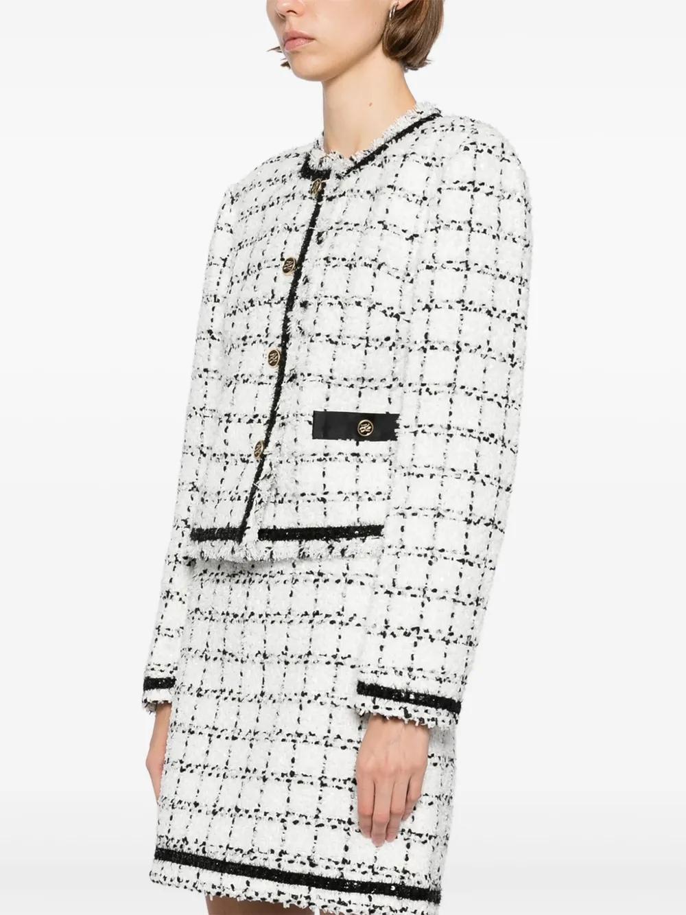Chaqueta Karl Lagerfeld Bouclé Jacket Cuadros
