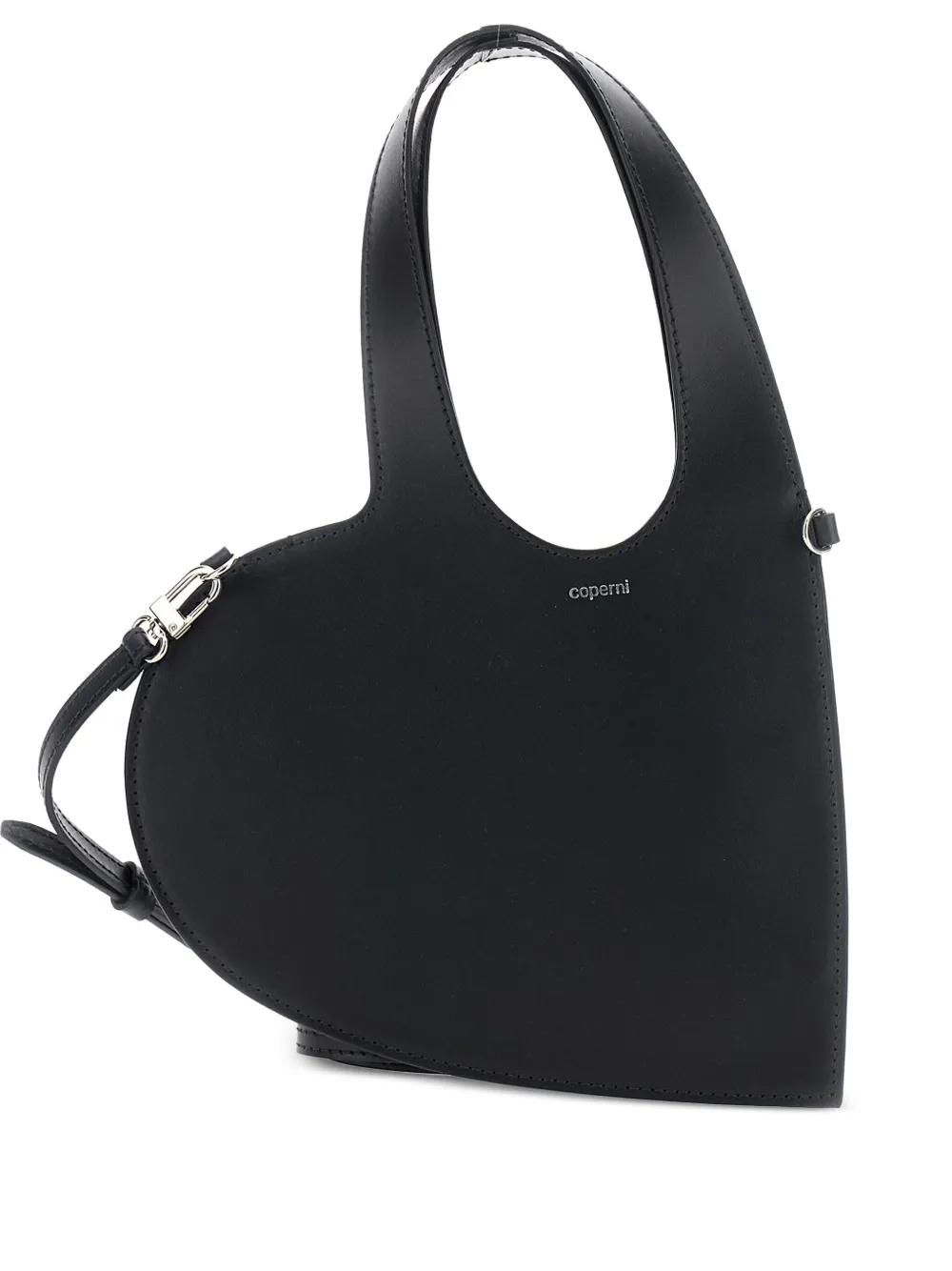 Bolso Coperni Mini Heart Tote Negro