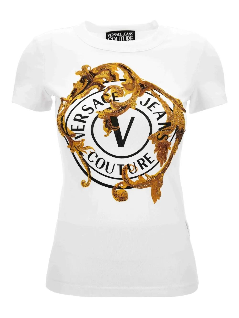 Camiseta Versace Jeans Couture V-Emblem Blanca