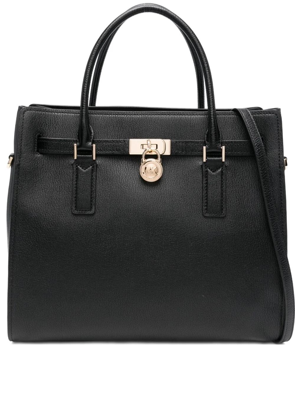 Bolso Michael Kors Hamilton Satchel negro