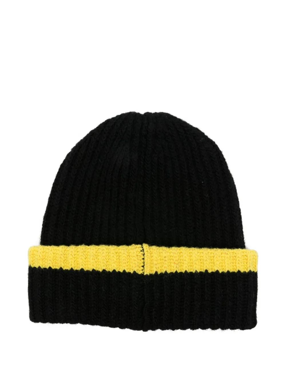 Gorro MSGM Capello Negro Amarillo