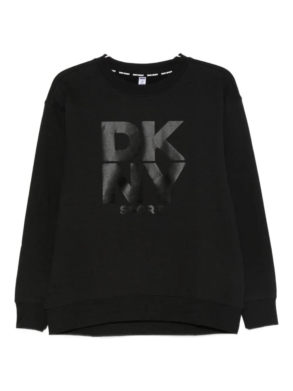 Sudadera DKNY Sport Logo Fleece Negra