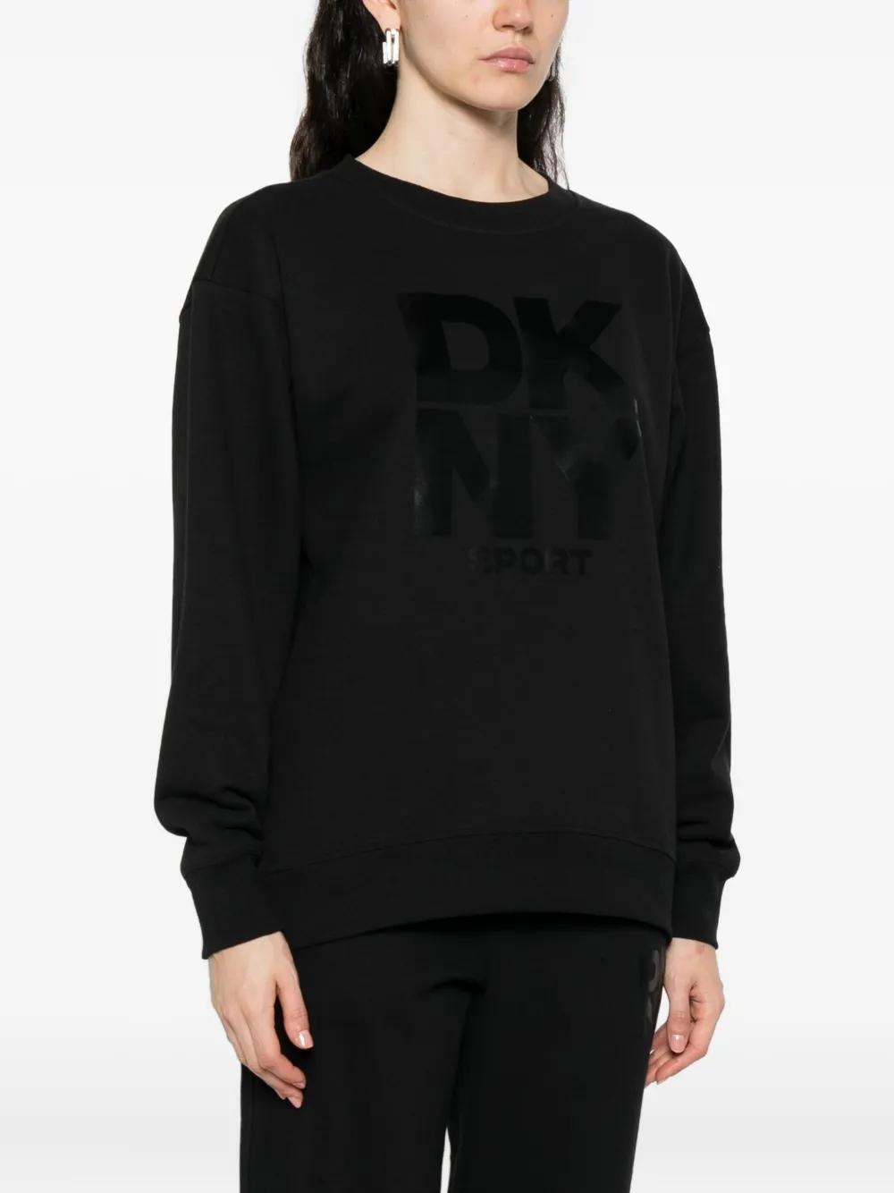 Sudadera DKNY Sport Logo Fleece Negra