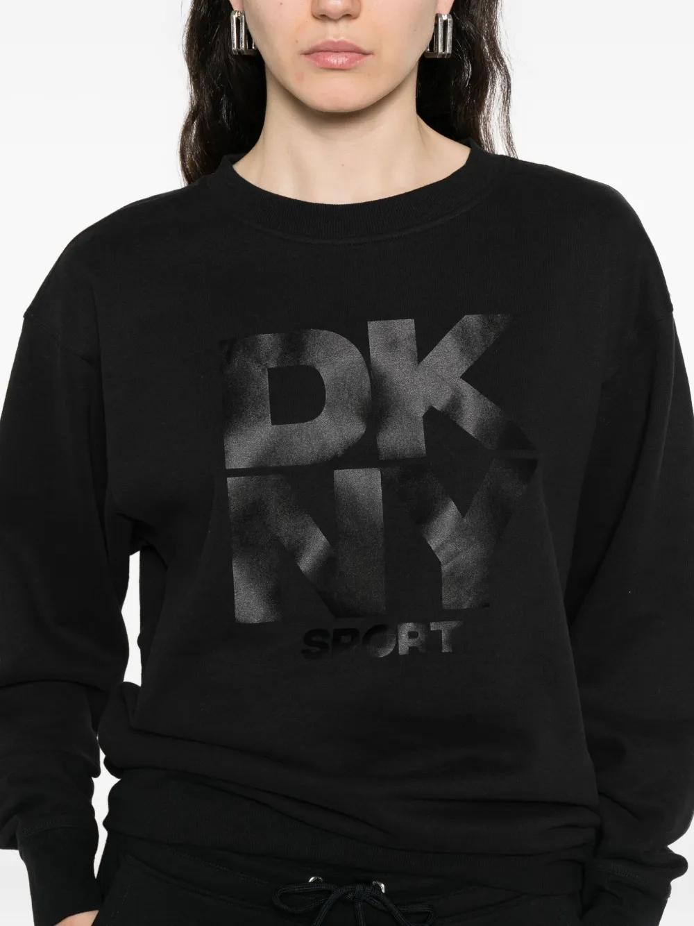 Sudadera DKNY Sport Logo Fleece Negra