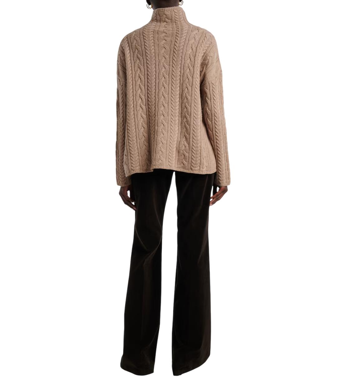 Jersey Max Mara Genova Espigas Marrón