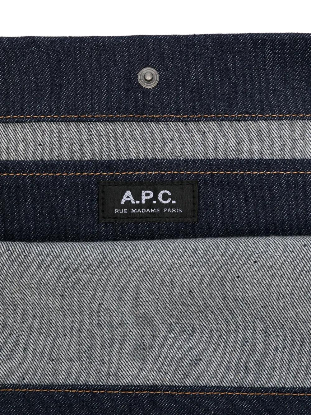 Bolso A.P.C. Besace Journal Denim