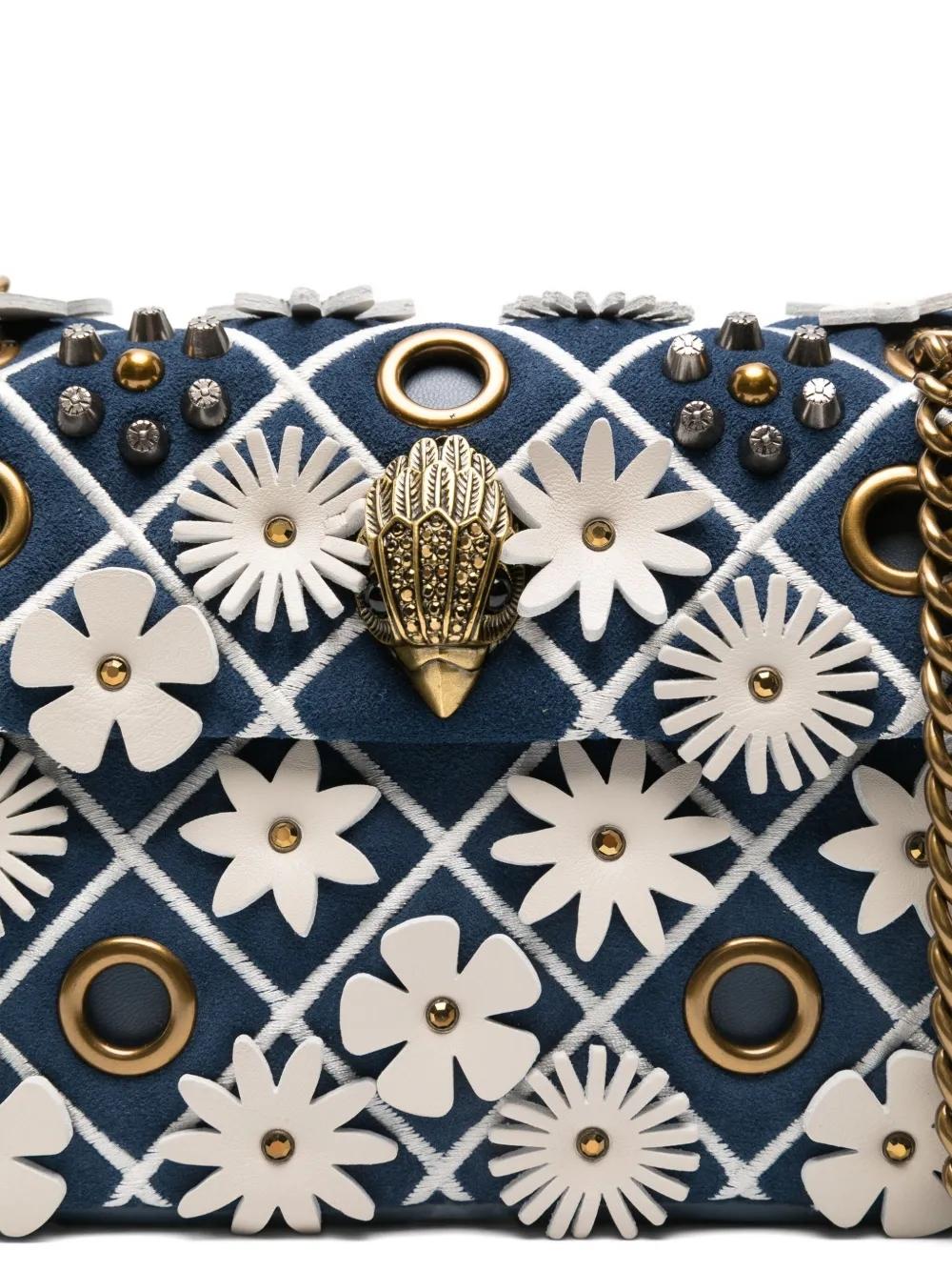 Bolso Kurt Geiger Mini Kensington Flowers Marino