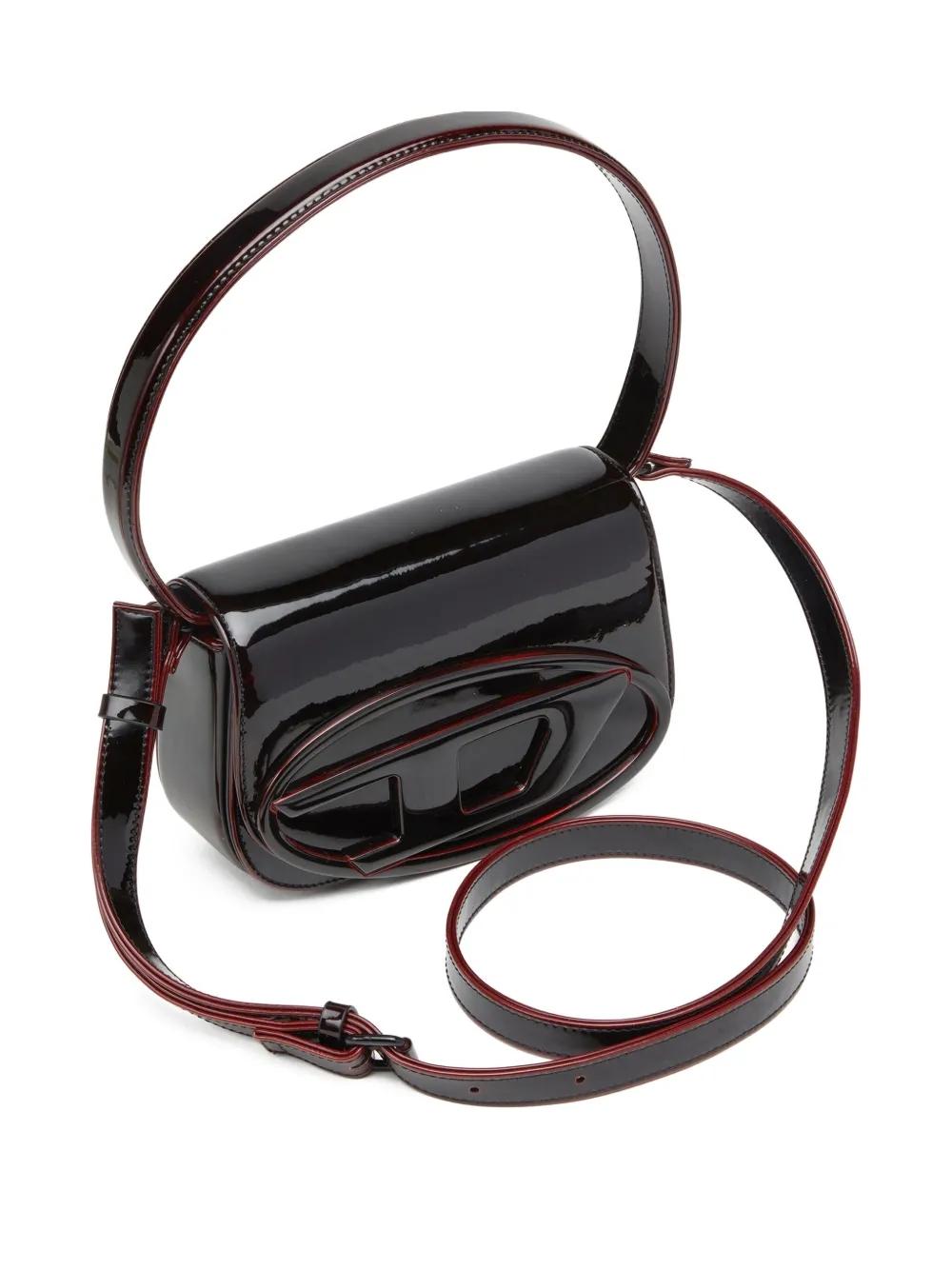 Bolso Diesel 1DR Negro-Burdeos