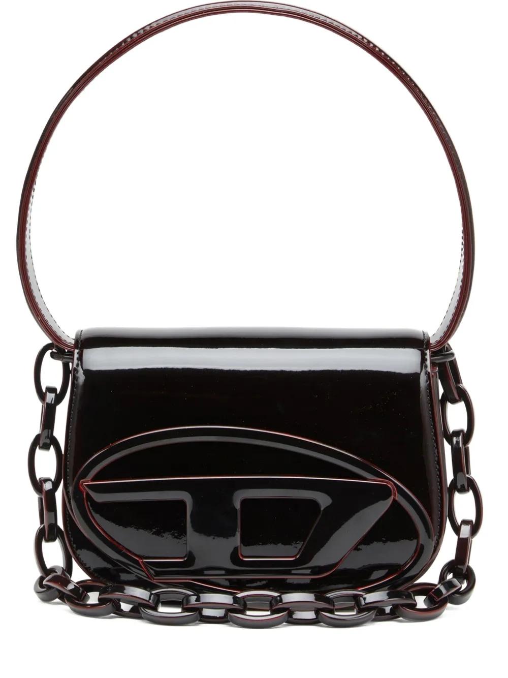 Bolso Diesel 1DR Negro-Burdeos