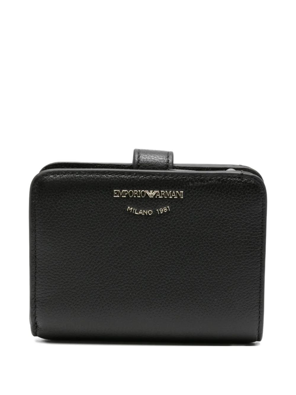 Cartera Emporio Armani plegable de piel